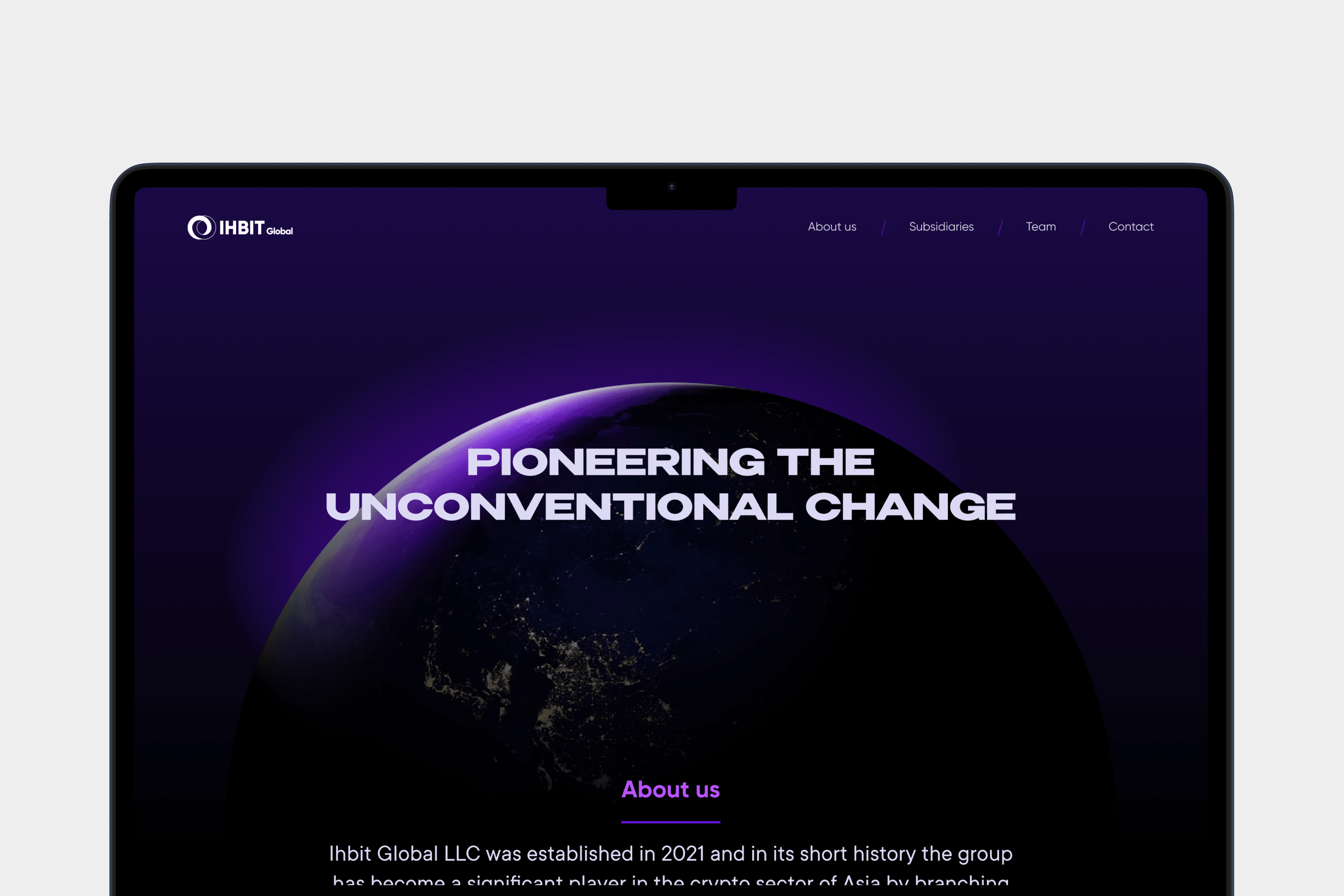 IHBit Global Website - Image 1